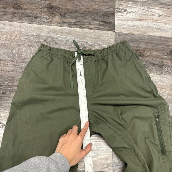 Orvis Olive Green Womens 14 Stretch Ripstop Tapered Cargo Jogger Outdoor Pants - Picture 12 of 12